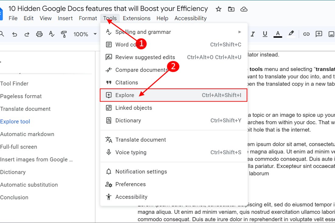 The Hidden Features of Google Docs That Will Save You Hours