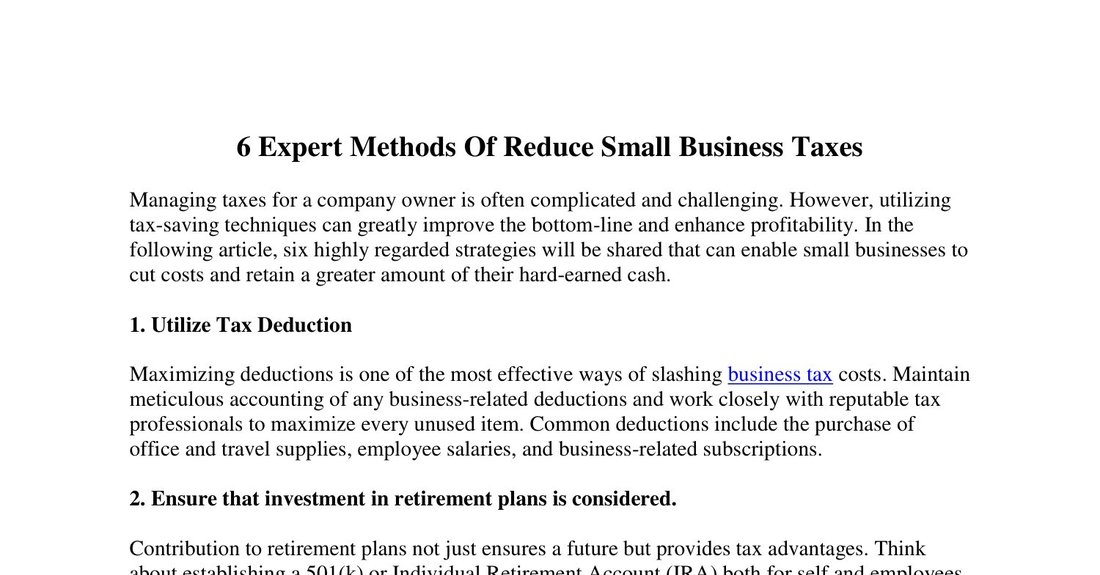 The Legal Ways to Reduce Your Small Business Taxes as a Freelancer