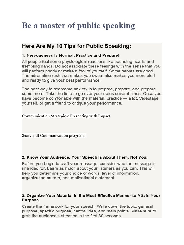 How to Master Public Speaking Even If You Have Extreme Social Anxiety