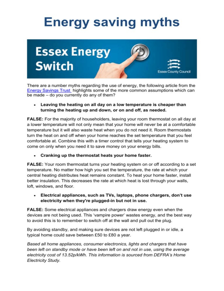 Energy-Saving Myths That Are Actually Increasing Your Utility Bills