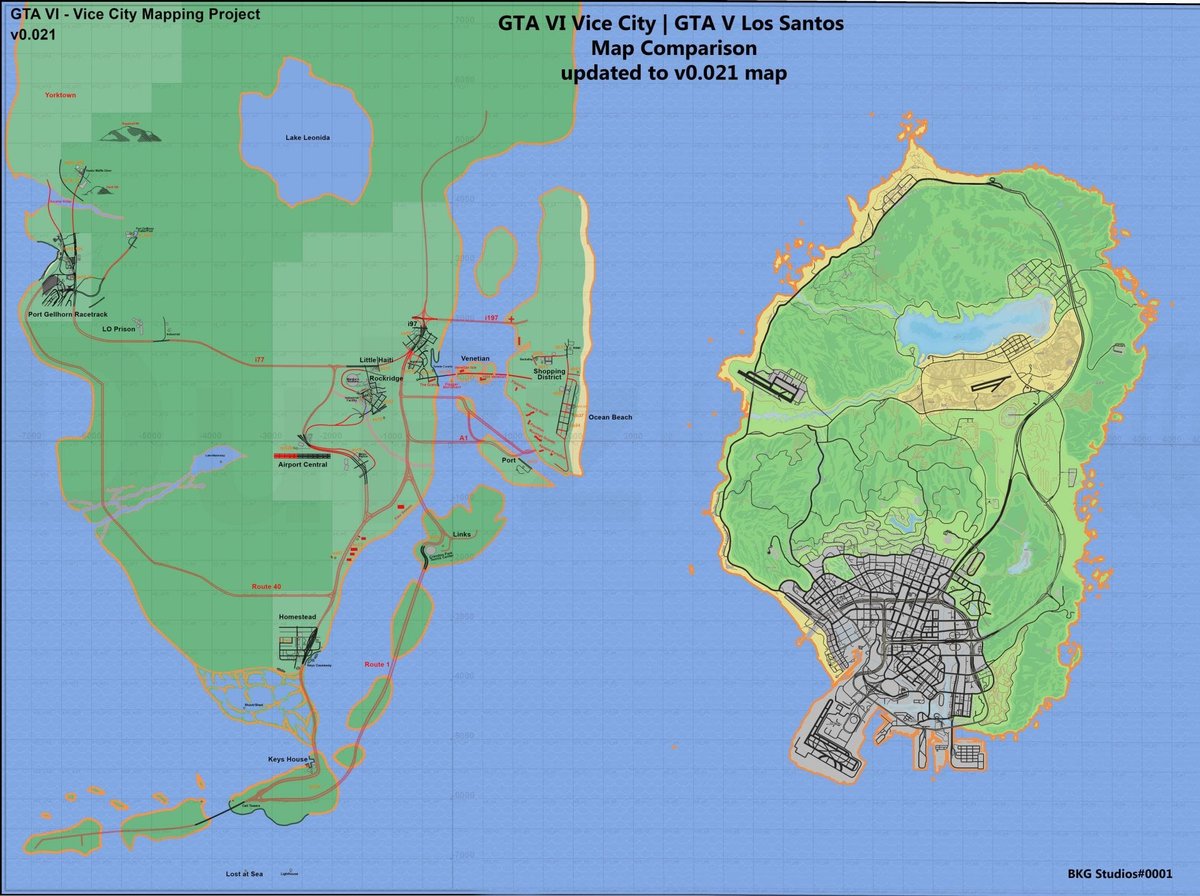 GTA VI Map Leak Shocks Fans: Vice City 3x Bigger – Is This the Biggest Open World Ever? 1