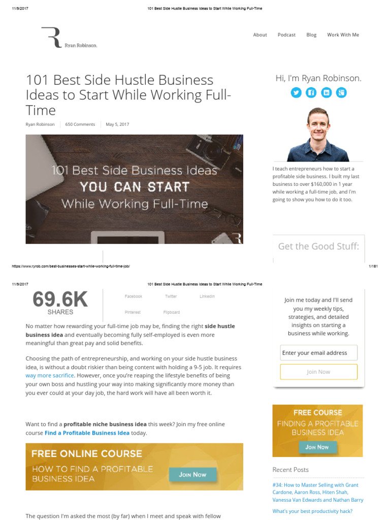 How to Start a Side Hustle While Working a Full-Time 9-to-5 Job