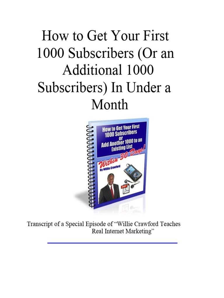 How to Get Your First 1000 Subscribers on a New Blog: Proven Strategies