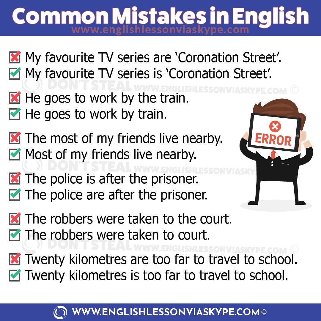 The Most Common Grammar Mistakes Farsi Speakers Make in English