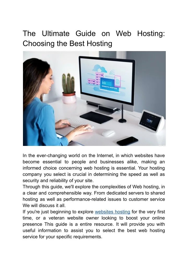 The Ultimate Guide to Choosing a Web Hosting Service