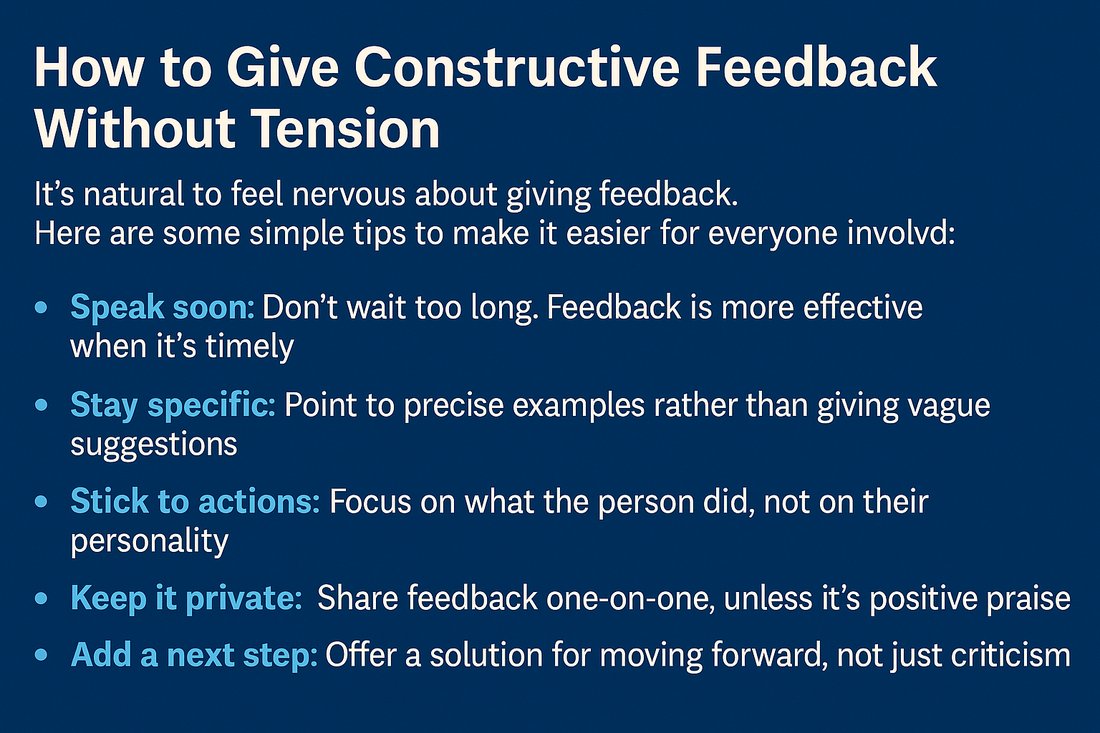 How to Give and Receive Constructive Feedback at Work